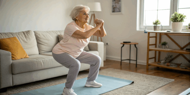 Quem passa muito tempo sentado deveria testar este exercício sem equipamentos para proteger as articulações