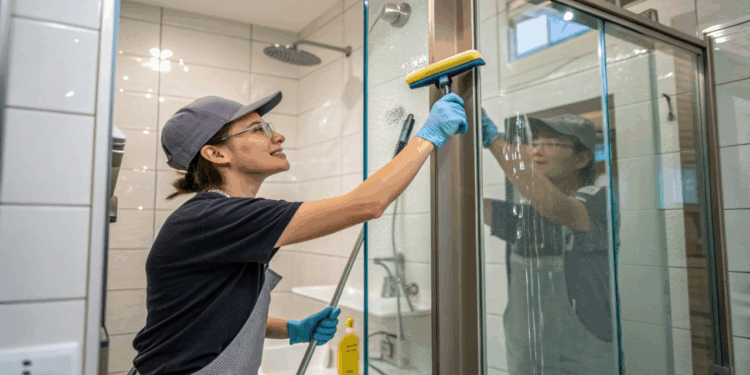 Box do banheiro parece manchado para sempre até testar esta mistura caseira com 3 ingredientes
