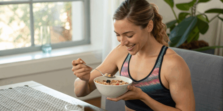 Receitinha fit de mingau proteico com aveia e whey: dicas da nutricionista para ganho muscular saudável