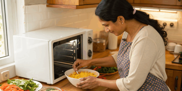 Cuscuz pronto em minutos no micro-ondas que transforma suas manhãs corridas em refeições saborosas