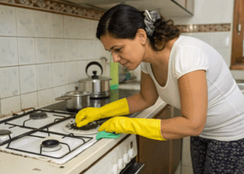 Misture esse ingrediente comum com detergente e veja gordura desaparecer da sua cozinha em minutos