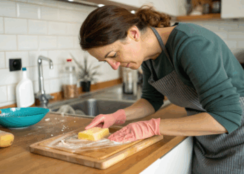 Lavar só com detergente não basta: o que realmente elimina bactérias da tábua de carne