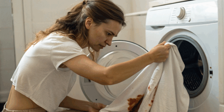 Você lava as roupas, mas elas saem manchadas? O erro pode estar na sua máquina