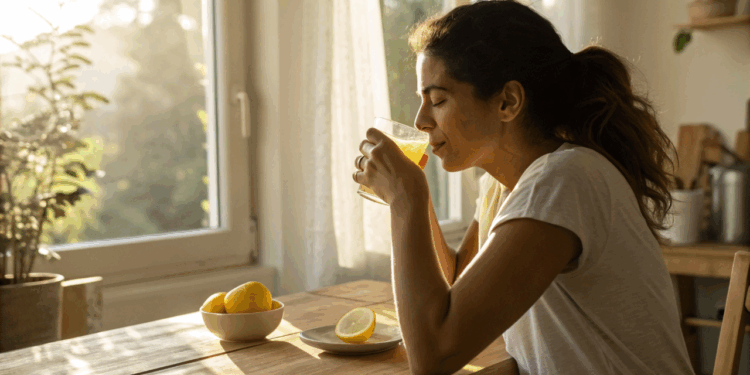 Antes do café da manhã, veja por que água morna com limão virou hábito de quem busca mais energia