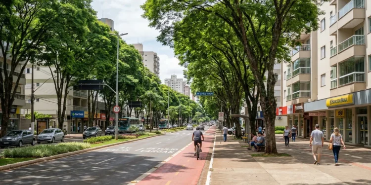 Projetada por um urbanista que nunca pisou no terreno: essa cidade é eleita a 4ª melhor do Brasil e tem 98,6% das ruas arborizadas