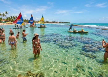10 vezes eleita a melhor praia do Brasil: essa vila nordestina tem águas tão transparentes que parecem uma piscina natural