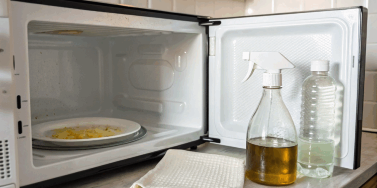Misturinha caseira com 2 ingredientes limpa o micro-ondas e tira o mau cheiro em até 5 minutos
