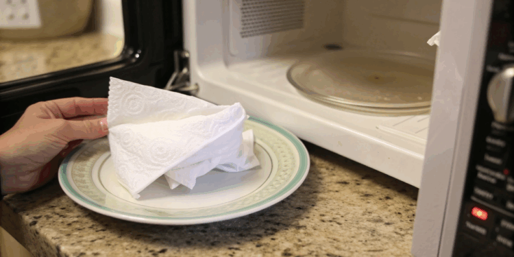 Cheiro de pipoca ou peixe no micro-ondas? Truque com papel toalha que remove em 3 minutos