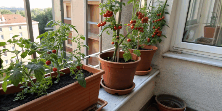 Erro comum ao plantar tomate cereja em vasos que pode impedir que a planta dê frutos