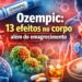 Ozempic vai além do emagrecimento e médicos alertam para efeitos pouco conhecidos