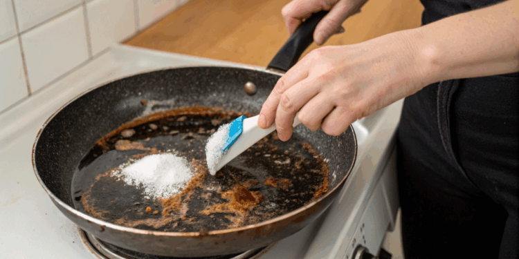 Panela queimada nunca mais, o truque com bicarbonato que salva a limpeza