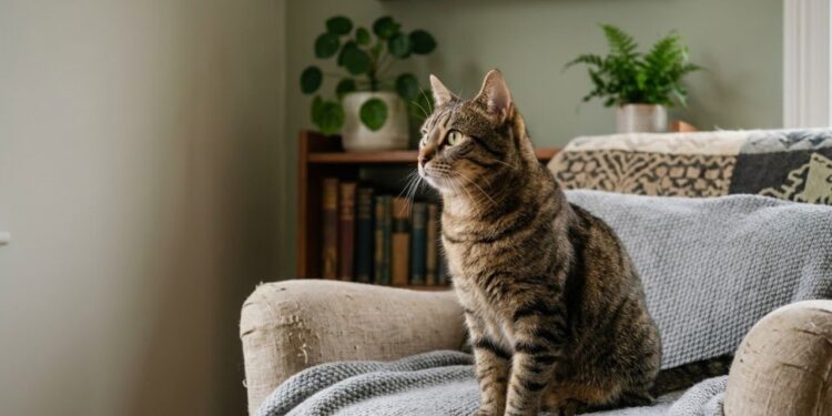 gatos encarando o nada
