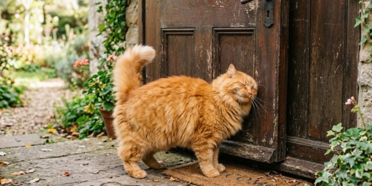 gato deixando cheiro dele nos móveis