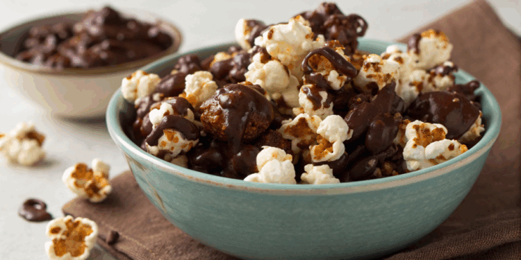 Segredo de chefs pipoca com chocolate perfeita, doce e crocante em casa
