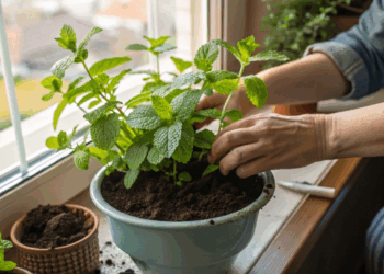 Ela parece resistente, mas a hortelã pode morrer em dias se você plantar assim