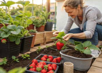 Nem fertilizante nem produto caro: o truque simples que faz morangos crescerem mais