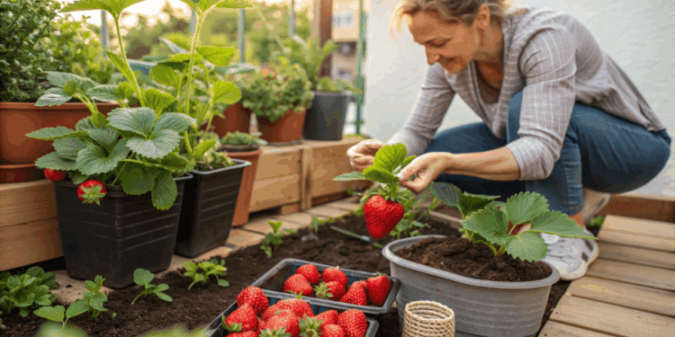 Nem fertilizante nem produto caro: o truque simples que faz morangos crescerem mais