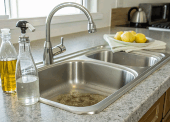 Nem produtos caros, nem cheiro forte: a receita caseira para deixar sua pia da cozinha brilhando