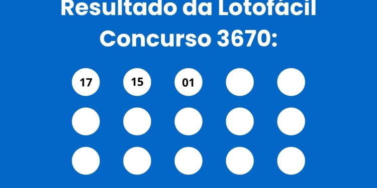 Resultado da Lotofácil: veja números e ganhadores do concurso 3670(sábado, 25/04) e como resgatar