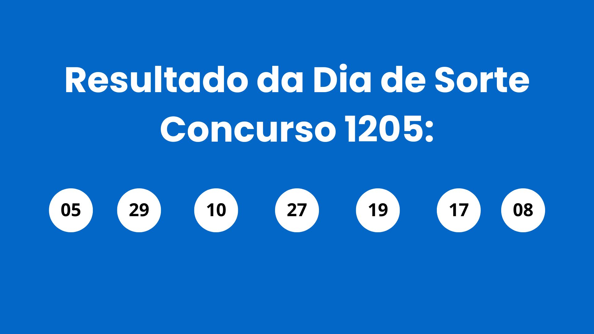 Resultado do Dia de Sorte: veja números e ganhadores do concurso 1205 (sábado, 25/04) e como resgatar