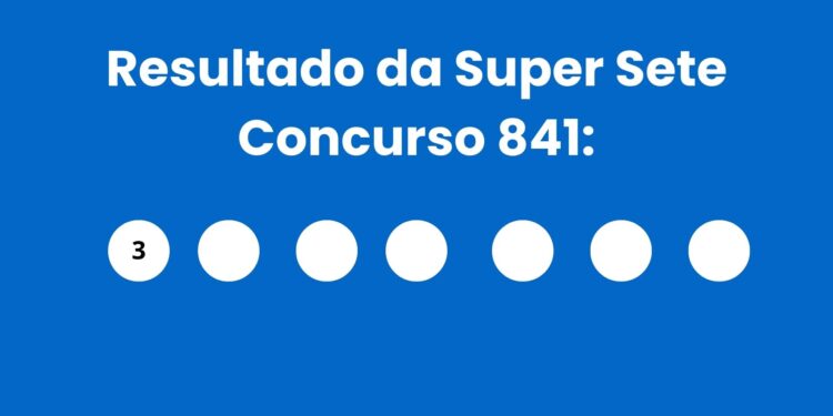 Resultado da Super Sete: veja números e ganhadores do concurso 841 (quarta, 29/04) e como resgatar