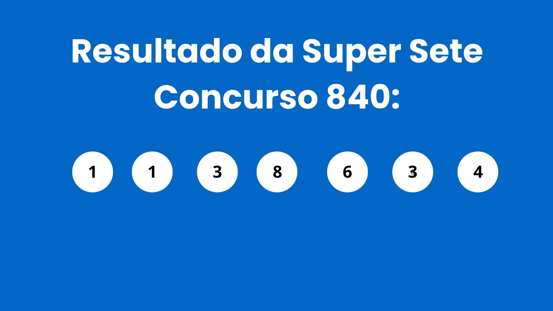 Resultado da Super Sete: veja números e ganhadores do concurso 840 (segunda, 27/04) e como resgatar
