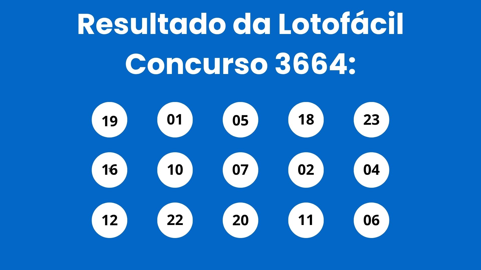 Resultado da Lotofácil: veja números e ganhadores do concurso 3664 (sexta, 17/04) e como resgatar