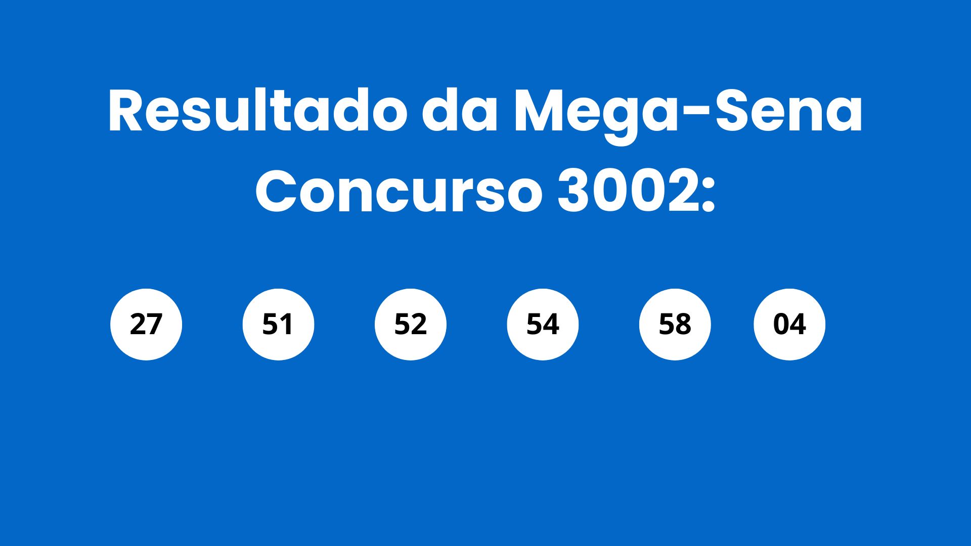 Resultado da Mega-Sena: veja números e ganhadores do concurso 3003 (quinta, 30/04) e como resgatar