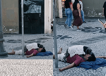 “Voltei por ele”: homem emociona ao contar como cão o protege enquanto dorme