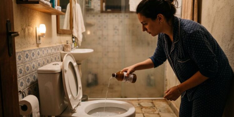 Colocar água oxigenada no vaso sanitário antes de dormir: para que serve e como seu banheiro fica pela manhã