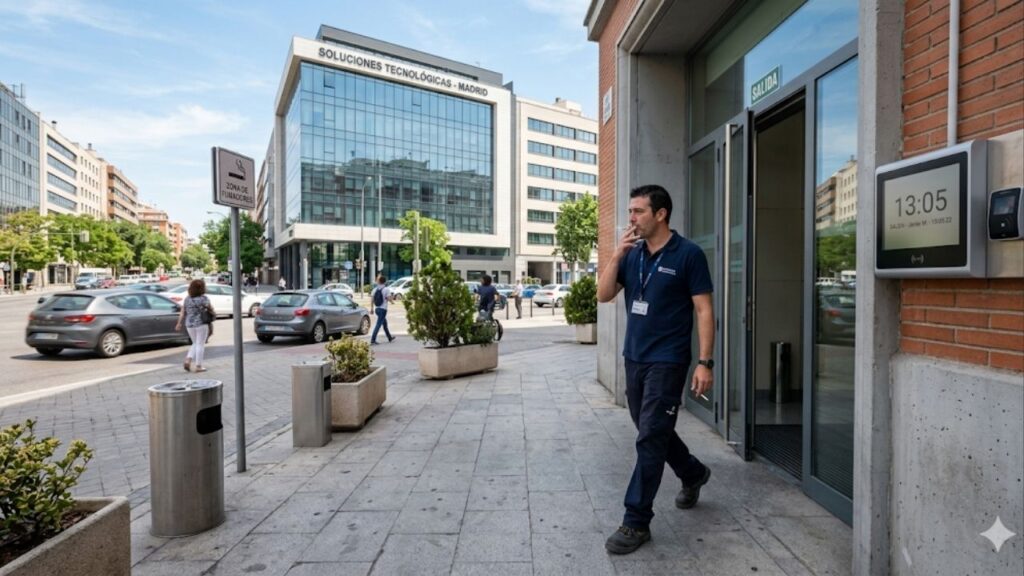 As empresas podem exigir que os funcionários que fumam durante o horário de trabalho permaneçam após o término do expediente para compensar esse tempo