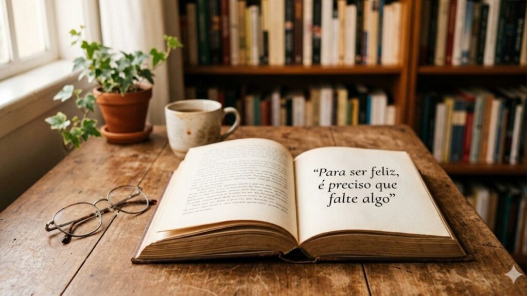 Bertrand Russell, filósofo e laureado com o Prêmio Nobel: "Para ser feliz, é preciso que falte pelo menos uma das coisas que se deseja."