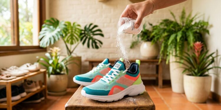 Colocar bicarbonato de sódio dentro dos tênis à noite: para que serve e como seus calçados ficam pela manhã