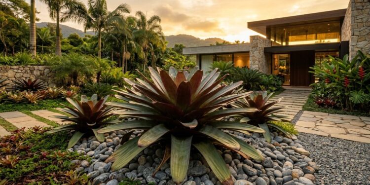 A bromélia gigante que não precisa de raízes profundas e tem impressionado por captar toda a água e nutrientes diretamente pelo copo central