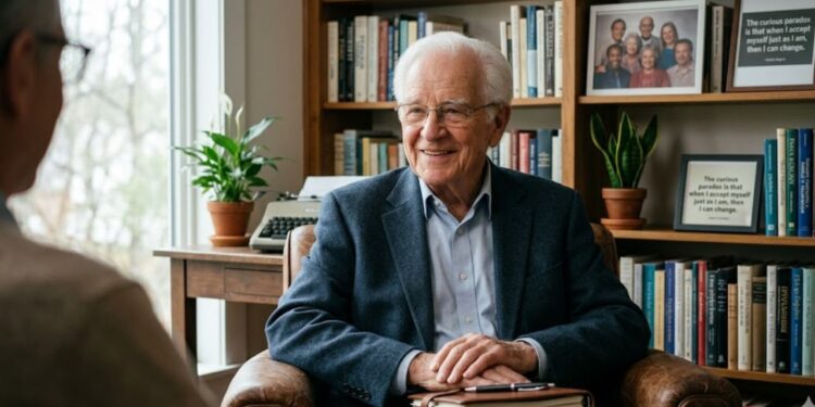 A famosa frase de Carl Rogers “O curioso paradoxo é que, quando me aceito como sou, então posso mudar” significa para a psicologia