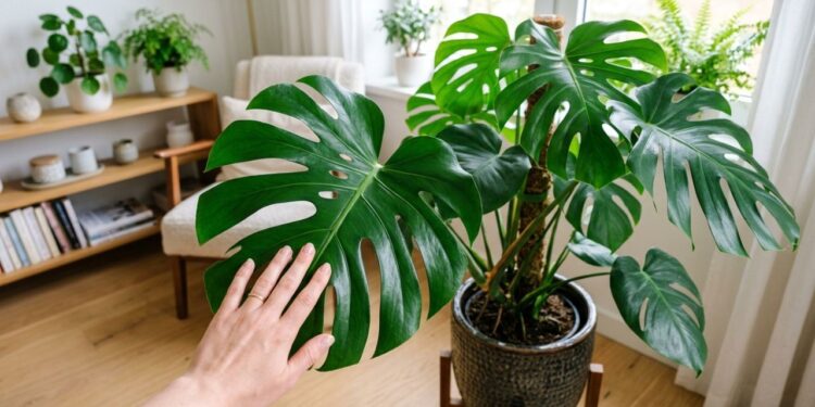 Como limpar as folhas da sua Costela-de-Adão em menos de um minuto: truque caseiro eficaz passando um pano úmido com casca de banana