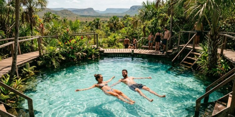 O vilarejo cercado por fervedouros de águas cristalinas que ninguém consegue afundar e dunas alaranjadas que virou cenário de novela e sonho dos brasileiros