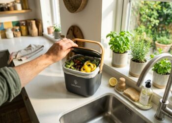 Colocar um algodão embebido em essência no fundo da lixeira: um truque inteligente para uma cozinha sempre perfumada