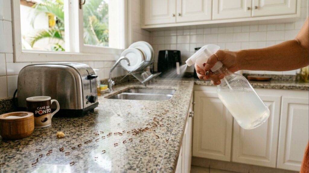 Dê adeus às formigas: solução natural para afastar formigas e baratas sem produtos químicos