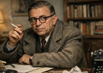 Jean-Paul Sartre, filósofo francês e dramaturgo existencialista: "O homem está condenado a ser livre."