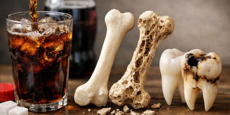Beber refrigerante todos os dias pode enfraquecer ossos e dentes, veja o que a ciência diz