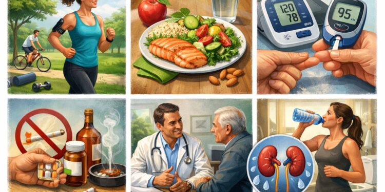 6 hábitos que ajudam a proteger os rins e reduzir o risco de insuficiência renal