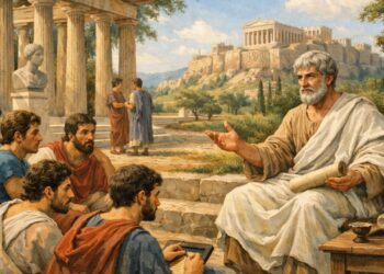 Aristóteles, filósofo grego E fundador do Liceu: "A excelência não é um ato, mas um hábito."