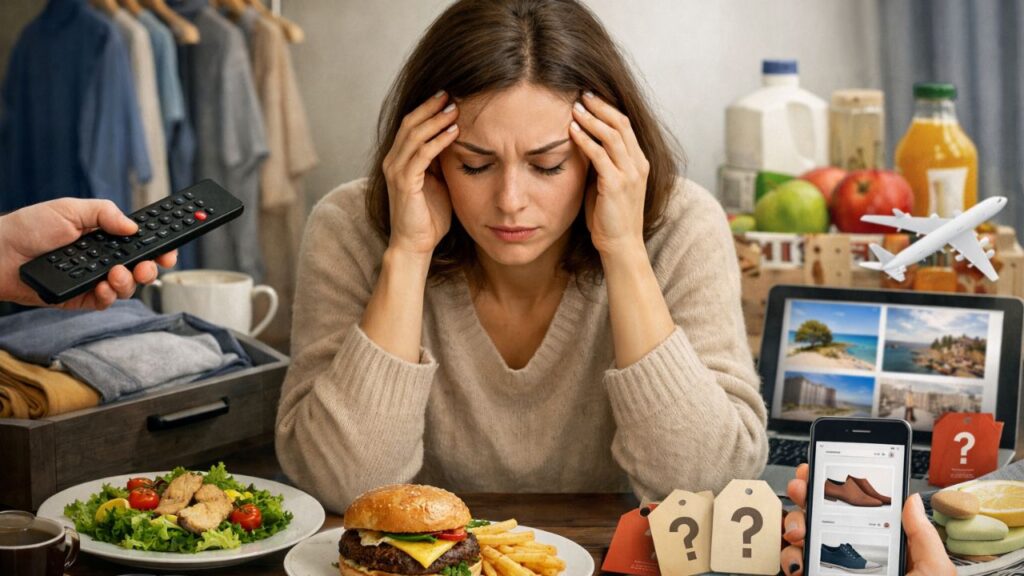 A psicologia revela por que pequenas decisões podem parecer exaustivas para algumas pessoas
