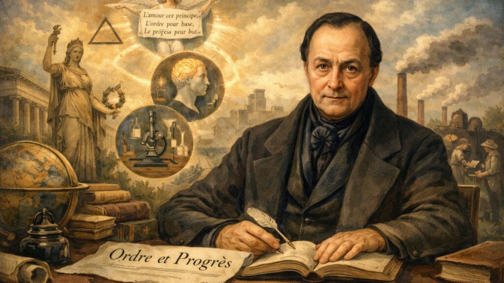 Auguste Comte, fundador do positivismo e sociólogo: "Saber para prever, prever para prover."