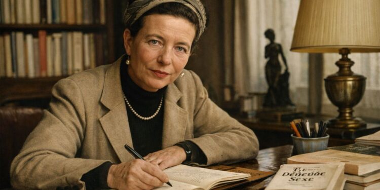 Simone de Beauvoir, pensadora feminista e autora de O Segundo Sexo: “Não se nasce mulher, torna-se”
