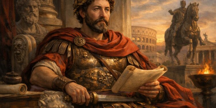 Marco Aurélio, imperador romano e autor de Meditações: “A felicidade da sua vida depende da qualidade dos seus pensamentos”