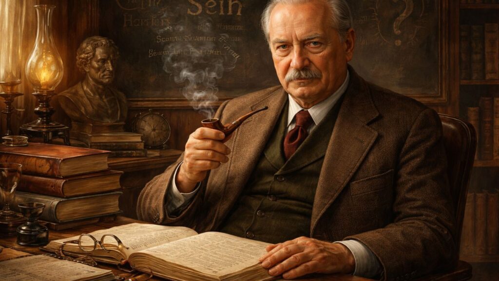 Martin Heidegger, autor de Ser e Tempo e pensador do ser: “O homem é um ser-para-a-morte”