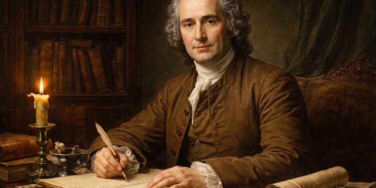 Jean-Jacques Rousseau, teórico do contrato social e crítico da sociedade: “O homem nasce livre, mas por toda parte está acorrentado”