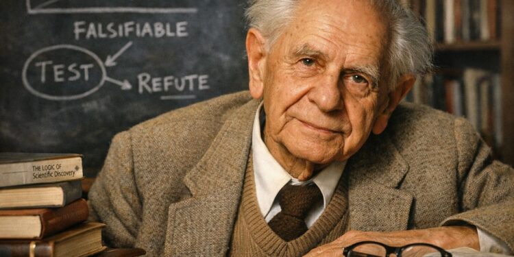 Karl Popper, criador do falsificacionismo e crítico do determinismo: “Não buscamos a verdade, mas nos aproximamos dela”